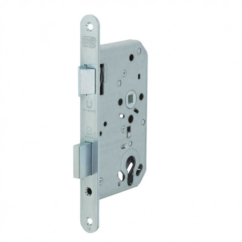 Nemef Deurslot - afgerond - 24 x 235 mm - RVS - doornmaat 65 mm - PC 72 - Din rechts
