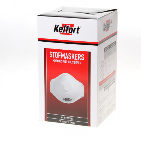 Kelfort Fijnstofmasker 1822C met uitademventiel FFP2