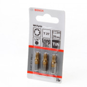 Bosch Bitskaart maxgrip tx27 blister van 3 bits
